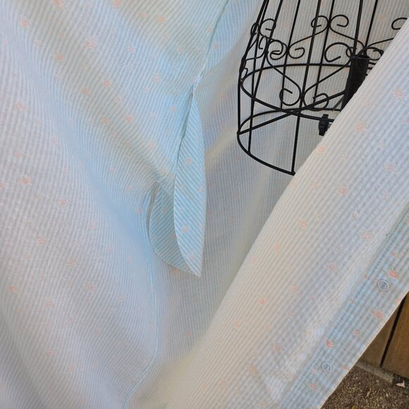 Vintage 80's Ruffles and Lace Lounge Housecoat - Picture 6 of 12